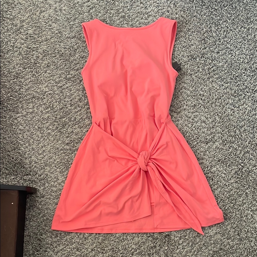 Abercrombie & Fitch Pink Mini Dress with Waist Tie